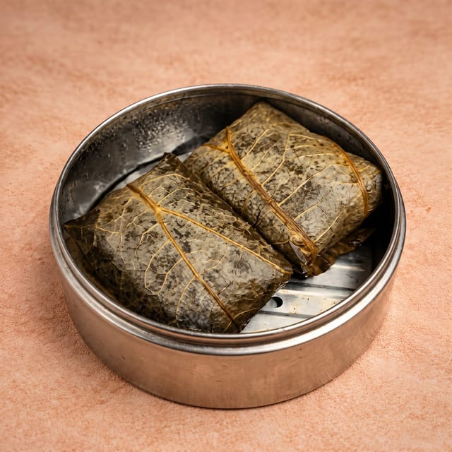 Sticky Rice in Lotus Wrap (糯米鸡).
