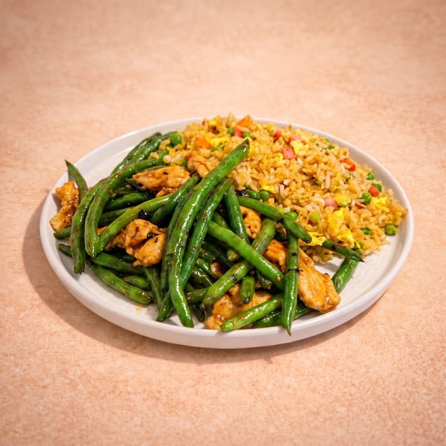 E7. Chicken w/ String Beans (E-四季豆雞).