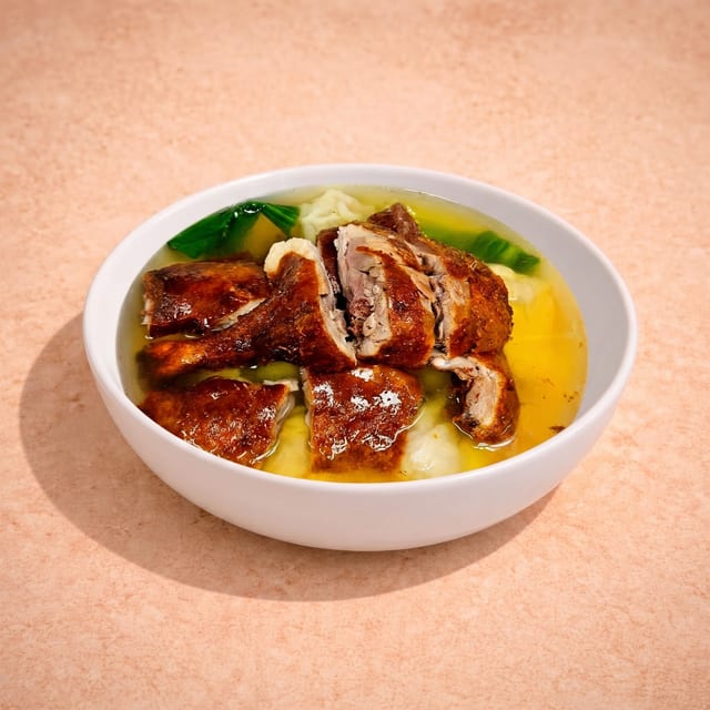 Roast Duck Wonton Noodle Soup (燒鴨雲吞湯面).