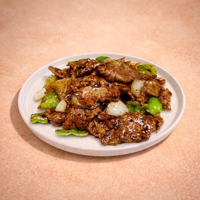 Beef w/ Black Pepper Sauce (黑椒牛肉).