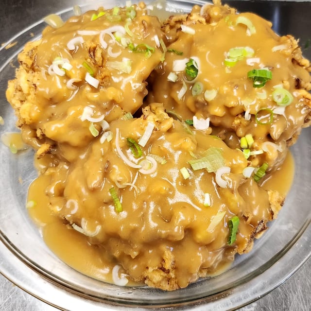 Vegetables Egg Foo Young (素菜芙蓉蛋).