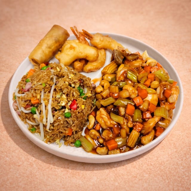E15. Cashew Nut Prawns (E-腰果蝦球).