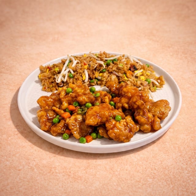 E13. Mandarin Chicken (E-回味雞球).