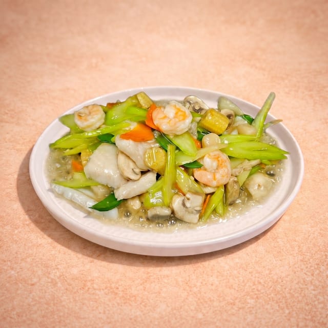 Volcano Plate Mixed Seafood (鐵板海鮮).