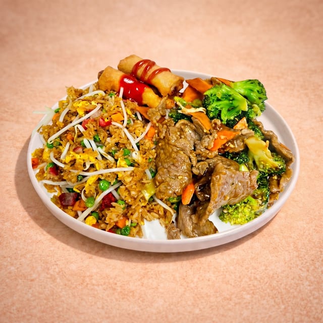 E1. Beef w/ Broccoli (E-西蘭牛肉).