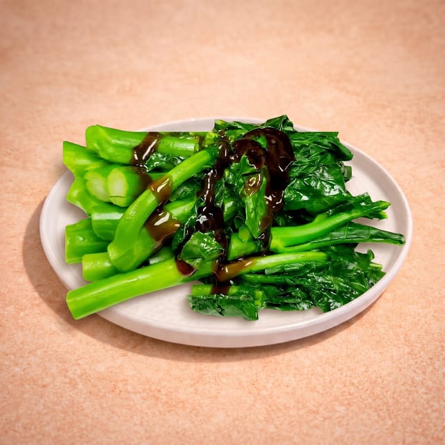 Chinese Broccoli w/ Oyster Sauce (蠔油芥蘭).