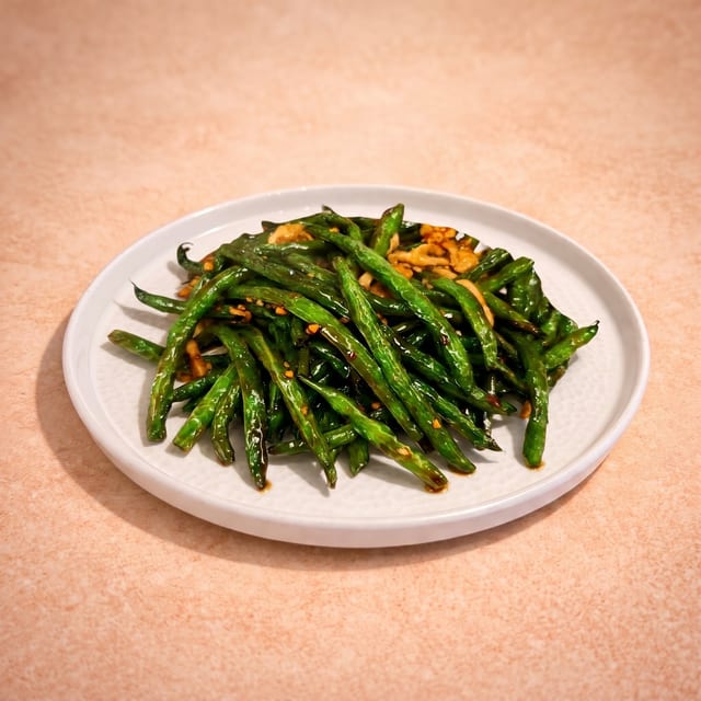 Szechuan String Beans w/ Pork (干扁四季豆).