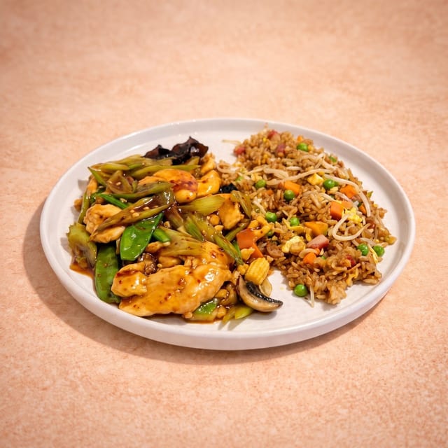E14. Chicken w/ Spicy Garlic Sauce (E-魚香雞).