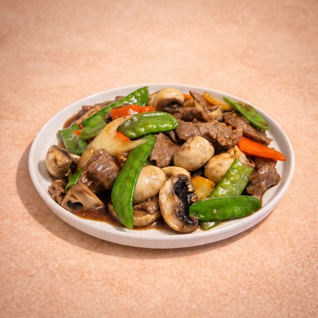 Beef w/ Snow Peas (雪豆牛肉).