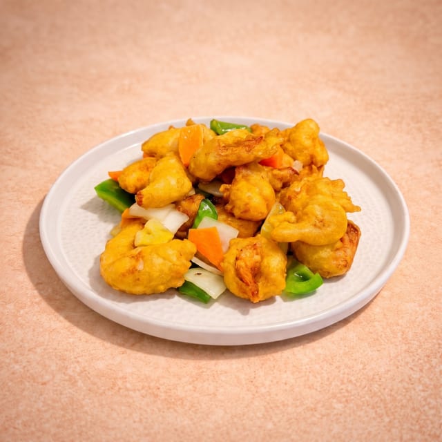 Sweet & Sour Prawns (甜酸蝦球).
