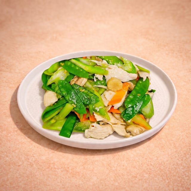 Snow Pea Chicken (雪豆雞).