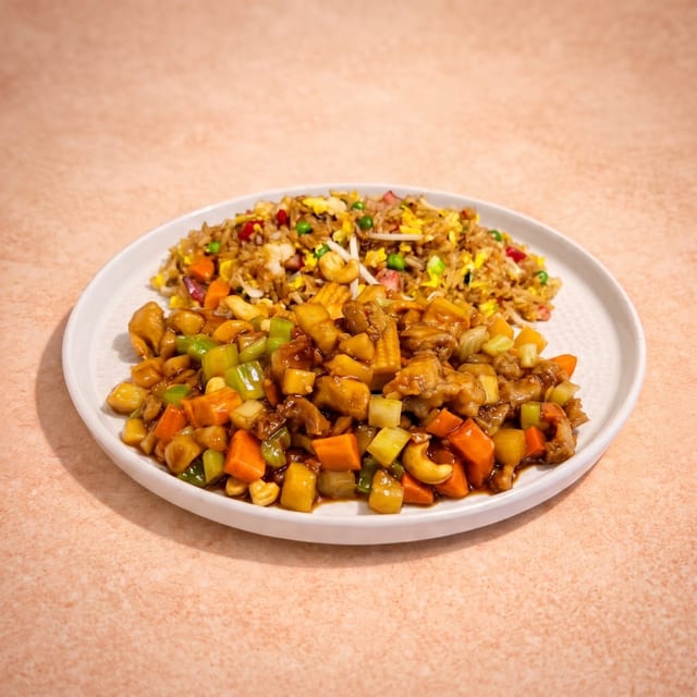 E6. Cashew Nut Chicken (E-腰果雞丁).