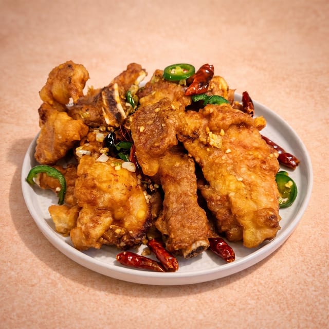 Salt & Pepper Pork Chop (椒鹽豬扒).