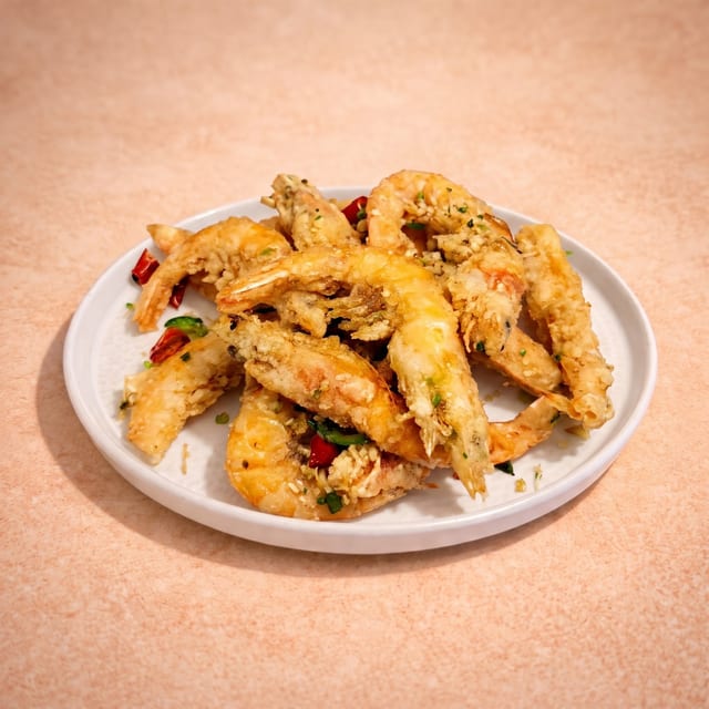 Salt & Pepper Prawns (椒鹽蝦).